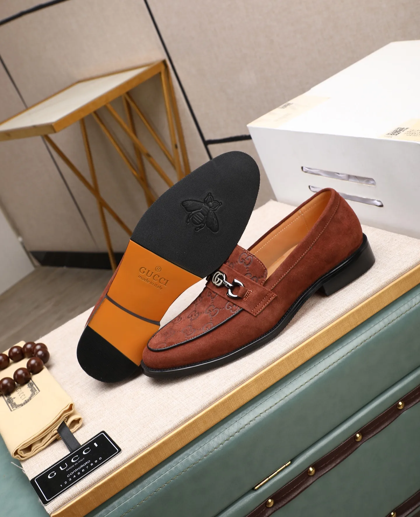 Men's shoes 💰520 📛📛Original (water-dyed cow lining) GUCCI official website formal shoes🌀 Italian 🇮🇹Imported cowhide➕Top imported water-dyed cowhide lining💋Finely handmade Original bottom, the real thing looks better when photographed in person Standard size 38-44